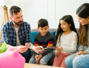 parents talking to children